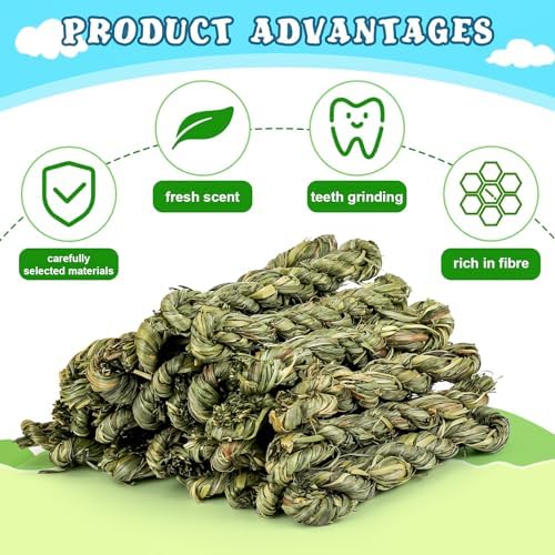 25pcs Rabbit Timothy Hay Chew Sticks - 3 25pcs Rabbit Timothy Hay Chew Sticks - 3