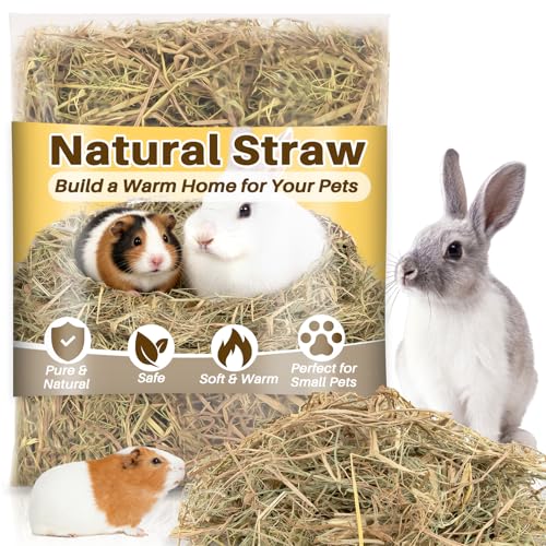 MAQIHAN Natural Straw Bedding for Rabbits - 5.92oz Vacuum Sealed