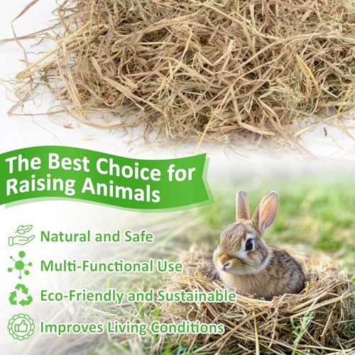 MAQIHAN Natural Straw Bedding for Rabbits - 5.92oz Vacuum Sealed - 2 MAQIHAN Natural Straw Bedding for Rabbits - 5.92oz Vacuum Sealed - 2