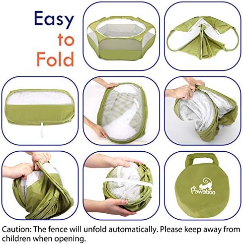 Pawaboo Portable Pop-Up Rabbit Playpen with Zippered Cover - 2 Pawaboo Portable Pop-Up Rabbit Playpen with Zippered Cover - 2